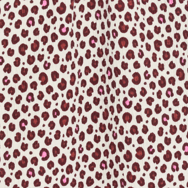 بلوزة من قماش قطني مطبوع عليها فهد، للفتاة الصغيرة